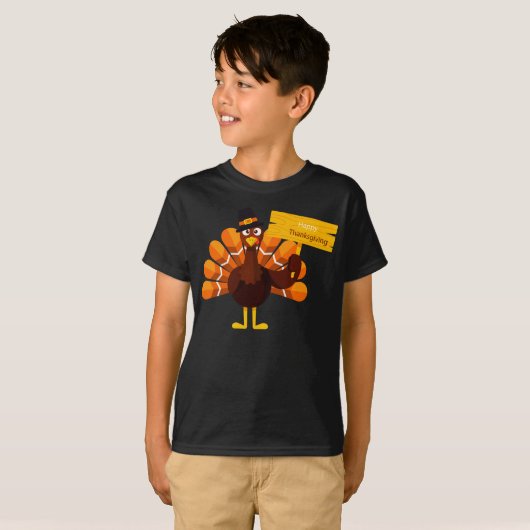 Thanksgiving voor kinderen t-shirt (Voorkant volledig)