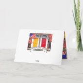 Thanksgiving voor kleurrijke voordeuren kaart (Achterkant)