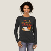 Thanksgiving voor leraren Turkije Gag Tri-Blend Shirt (Voorkant)