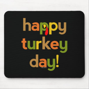 Thanksgiving voor Mannen Happy Turkey Day Herfst Muismat