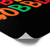 Thanksgiving voor mannen Turkije Dag Gobble Gobbl Poster (Hoek)