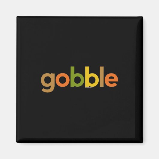 Thanksgiving voor Mannen Vrouwen Gobble Herfst Tur Magneet (Voorkant)