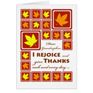 Thanksgiving voor neefje, Herfst Leaf Tiles