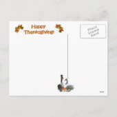 Thanksgiving voor pelgrim en Indische eenden Feestdagenkaart (Achterkant)