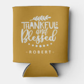 Thanksgiving voor persoonlijke titel zonder dank e blikjeskoeler (Voorkant)