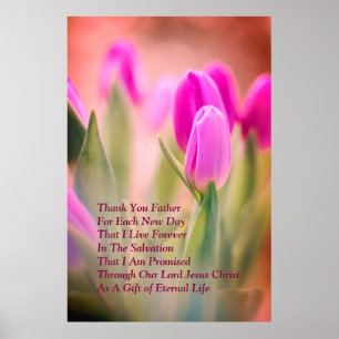 Thanksgiving voor redding Prophetic Poster