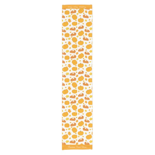 Thanksgiving voor vakantieseizoen Halloween Pumpki Korte Tafelloper (Voorkant)