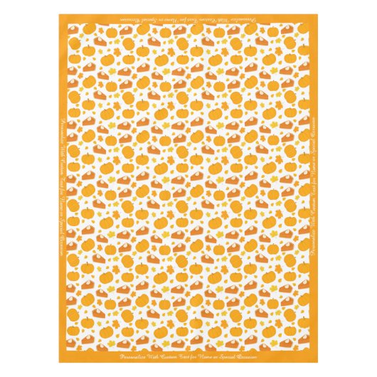 Thanksgiving voor vakantieseizoen Halloween Pumpki Tafelkleed (Voorkant)