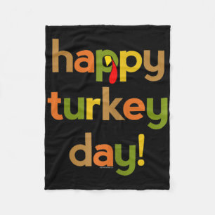 Thanksgiving voor vrouwen Haar gelukkige Turkse He Fleece Deken