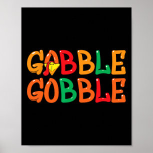 Thanksgiving voor vrouwen Turkije Dag Gobble Gobbl Poster