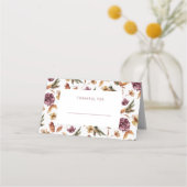 Thanksgiving Vouw Plaatshouder Plaatskaartje (Voorkant)