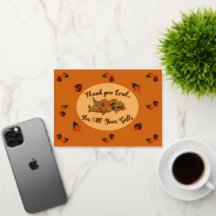 Thanksgiving Vouwfolie Kaart