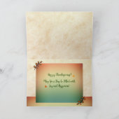 Thanksgiving Vouwkaart Kaart (Binnen)
