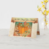 Thanksgiving Vouwkaart Kaart (Gele Bloem)