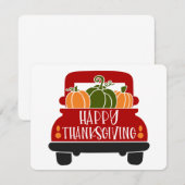 Thanksgiving Vrachtwagen Kaart (Voorkant / Achterkant)