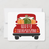 Thanksgiving Vrachtwagen Kaart (Voorkant)