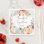 Thanksgiving vrienden geven diner servet (Insitu)