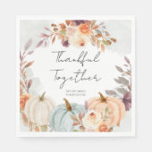 Thanksgiving vrienden geven diner servet (Voorkant)