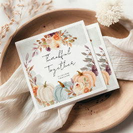 Thanksgiving vrienden geven diner servet