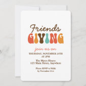 Thanksgiving vrienden geven kaart (Voorkant)