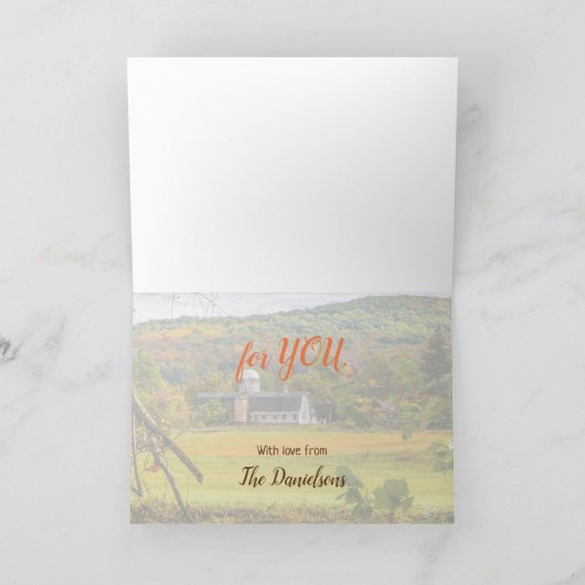 Thanksgiving vriendschap dankbare Herfst herfst Feestdagen Kaart (Binnen)