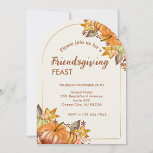 Thanksgiving Vriendschappen geven Modern Dinner Pa Kaart