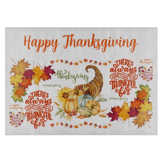 Thanksgiving Vriendschappen Herfst | Snijplank (Voorkant)