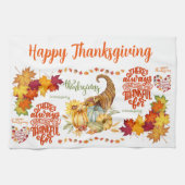 Thanksgiving Vriendschappen Herfst | Theedoek (Horizontaal)