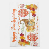 Thanksgiving Vriendschappen Herfst | Theedoek (Verticaal)