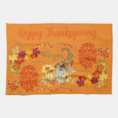 Thanksgiving Vriendschapsviering Herfst in het sin Theedoek (Horizontaal)