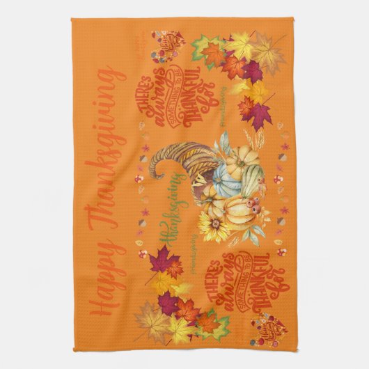 Thanksgiving Vriendschapsviering Herfst in het sin Theedoek (Verticaal)