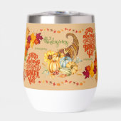 Thanksgiving Vriendsgeven Herfst op beige | (Voorkant)