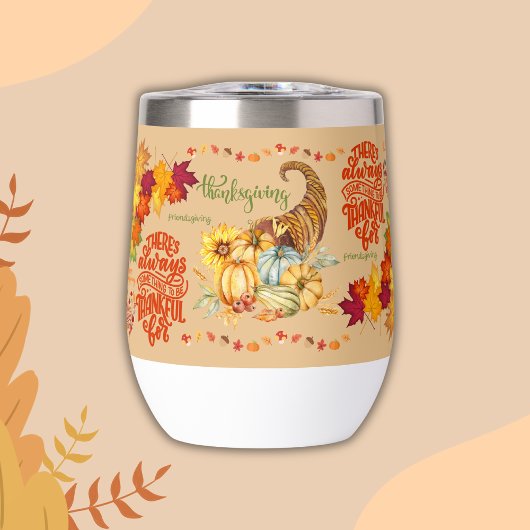 Thanksgiving Vriendsgeven Herfst op beige |