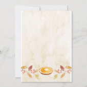 Thanksgiving Vriendsgiving Uitnodiging (Achterkant)