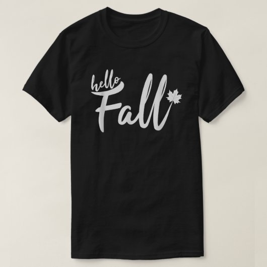 Thanksgiving vrouw Hallo Herfst laat herfst T-shirt (Design voorkant)