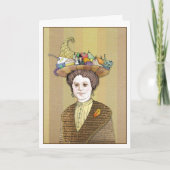 Thanksgiving Vrouw Kaart (Voorkant)