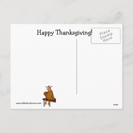 Thanksgiving "Waarom de Stilte?" Briefkaart (Achterkant)