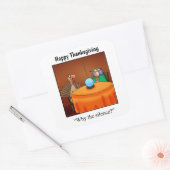 Thanksgiving "Waarom de Stilte?" Stickers (Envelop)