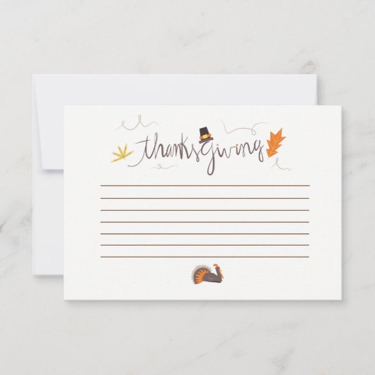 Thanksgiving wat ben je dankbaar voor de kaart (Voorkant)