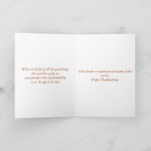 Thanksgiving Watercolor Turkey Card Feestdagen Kaart (Binnen)