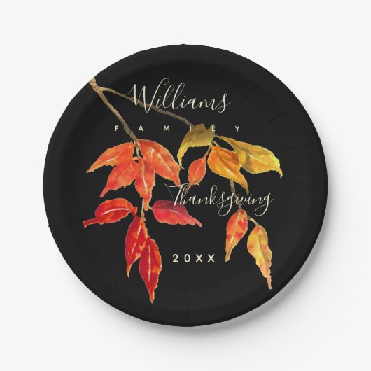 Thanksgiving Waterverf afneemt Bord papier (Voorkant)