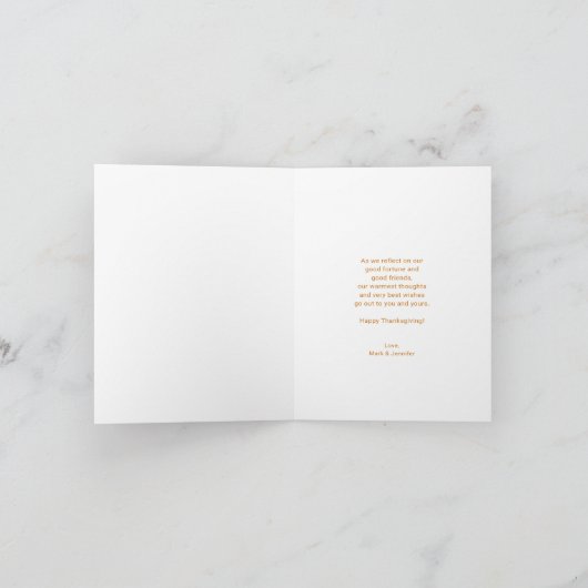 THANKSGIVING WATERVERF HERFST BLADERGROET KAART (Binnen)