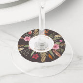 THANKSGIVING WATERVERF HERFST GEBLADERTE GLAZEN LA WIJNGLASLABEL (Dichtbij)