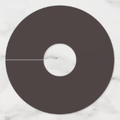 THANKSGIVING WATERVERF HERFST GEBLADERTE GLAZEN LA WIJNGLASLABEL (Achterkant)