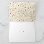 Thanksgiving Waterverf herfst pastelbladeren Bedankkaart (Binnen)