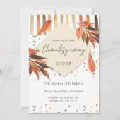 Thanksgiving Waterverf herfst pastelbladeren Kaart (Voorkant)