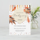 Thanksgiving Waterverf herfst pastelbladeren Kaart (Staand voorkant)