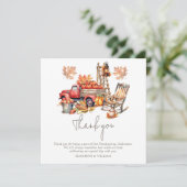 Thanksgiving waterverf illustratie bedankkaart (Staand voorkant)