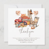 Thanksgiving waterverf illustratie bedankkaart (Voorkant)