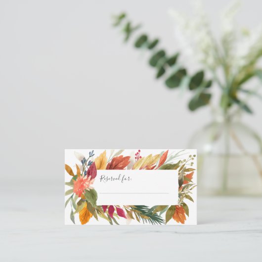 Thanksgiving Waterverf najaar najaar afbraak Plaatskaartje (Staand voorkant)